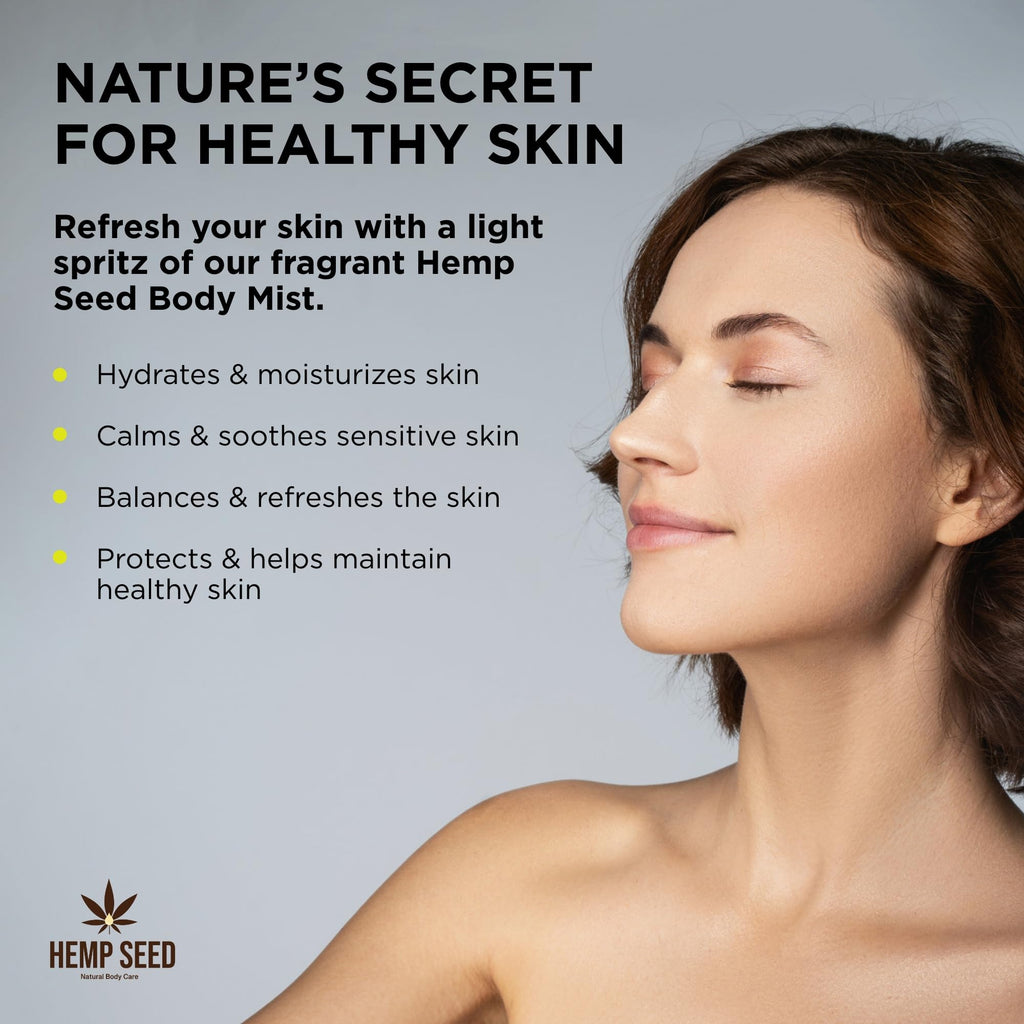 Earthly Body Hemp Seed Body Mist Beach Daze – 8 oz | Hydrates, Invigorates & Protects Skin