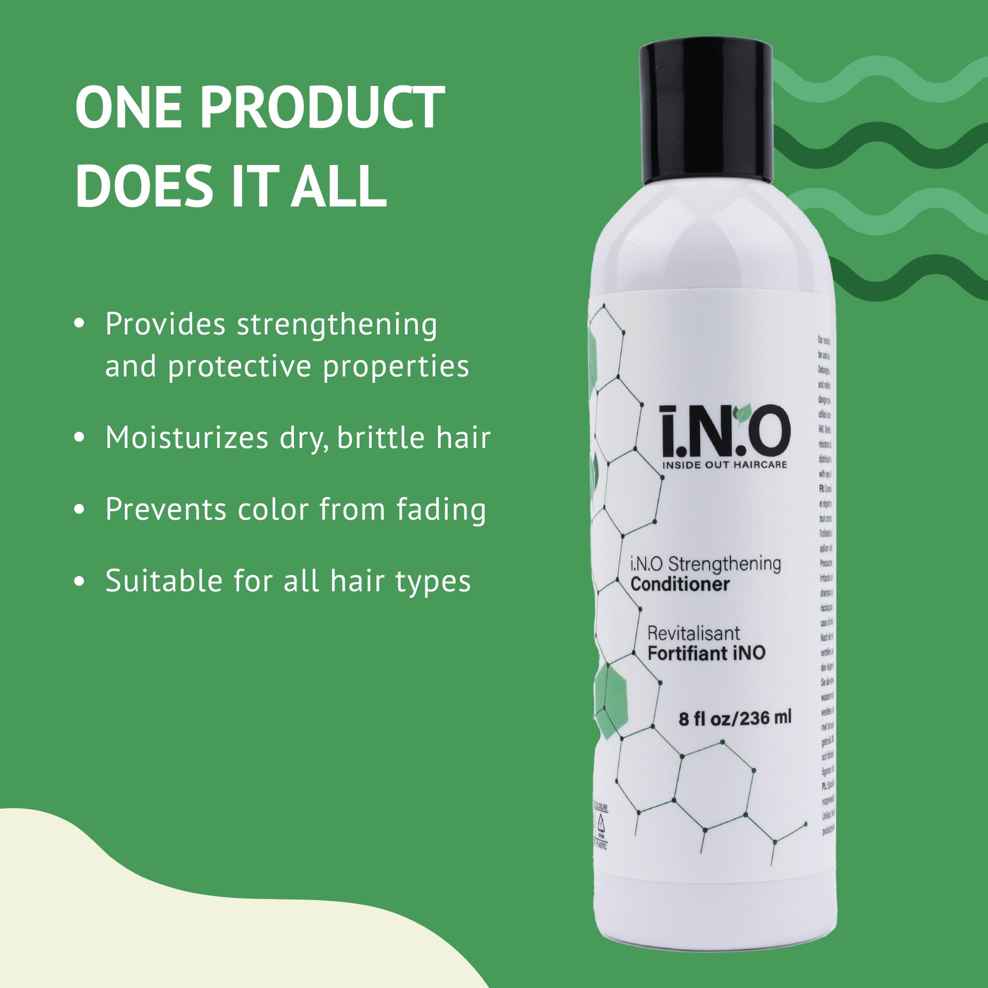 Earthly Body Inside Out Haircare Strengthening Shampoo — 8 fl oz | Strengthens, Moisturizes & Color Safe | Vegan & Cruelty-Free