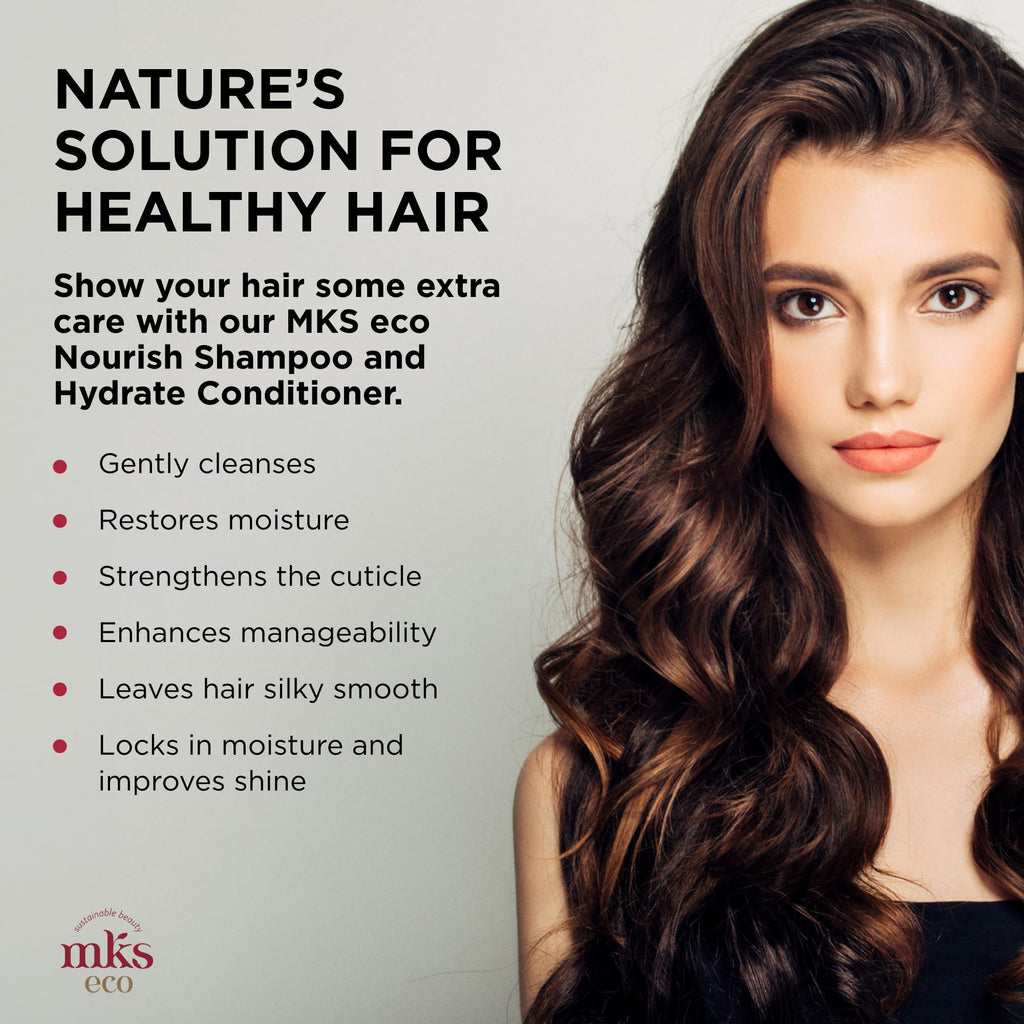 Earthly Body MKS eco Nourish Shampoo & Hydrate Conditioner Isle of You – 25 oz Each | Vegan, Cruelty-Free