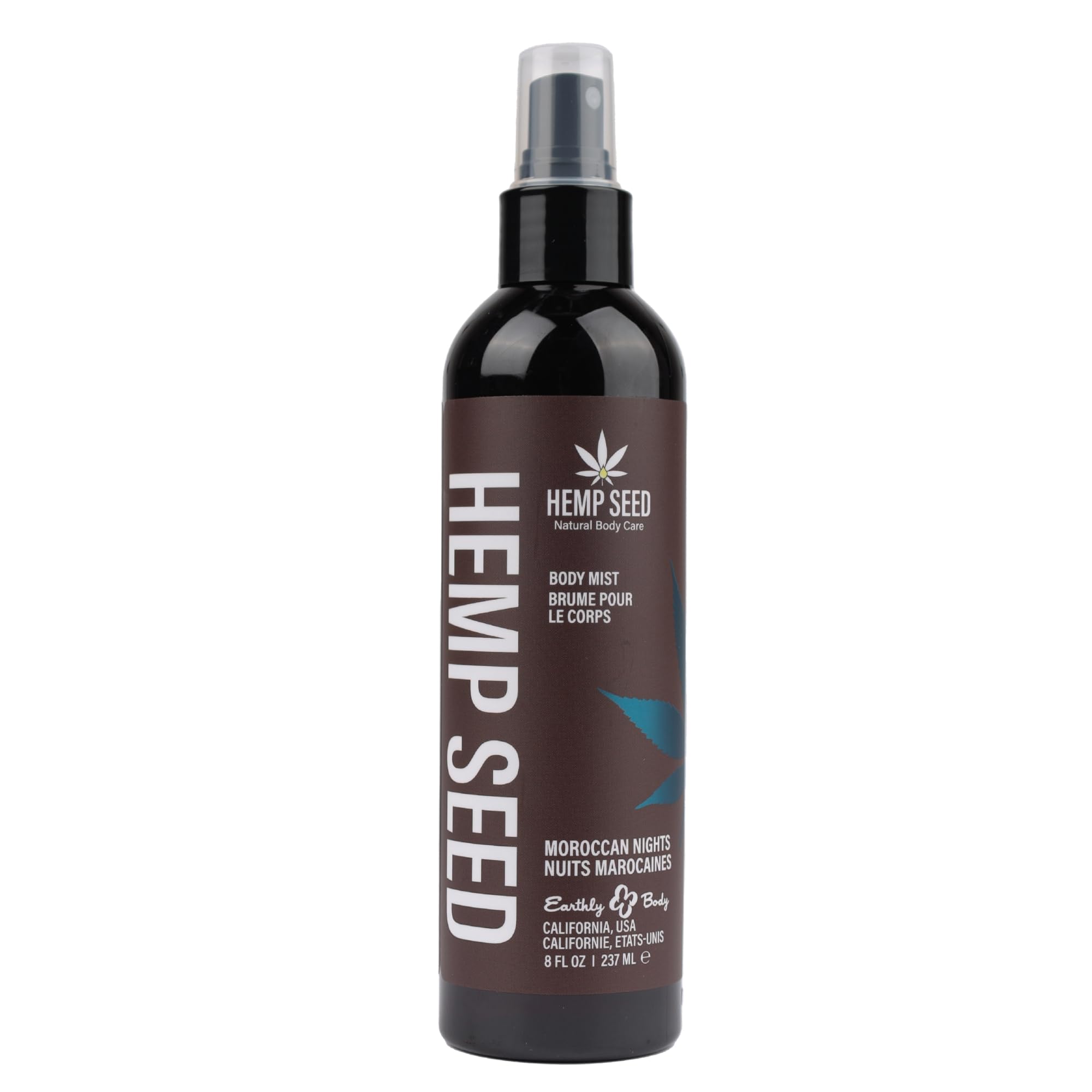 Earthly Body Moroccan Nights Body Mist – 8 oz | Hydrating Skin Spray & Linen Refresh