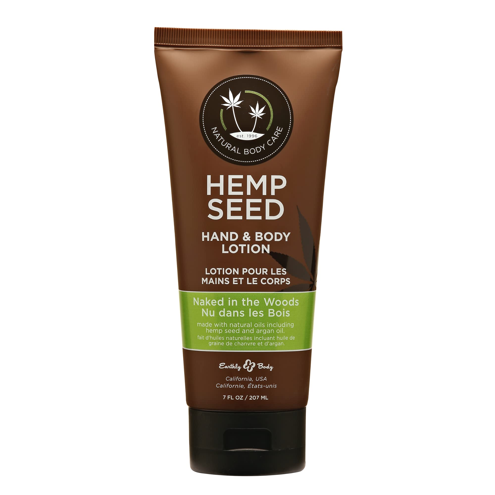 Earthly Body Naked in the Woods Body Lotion – 7 oz | Hydrating Hemp Seed & Argan