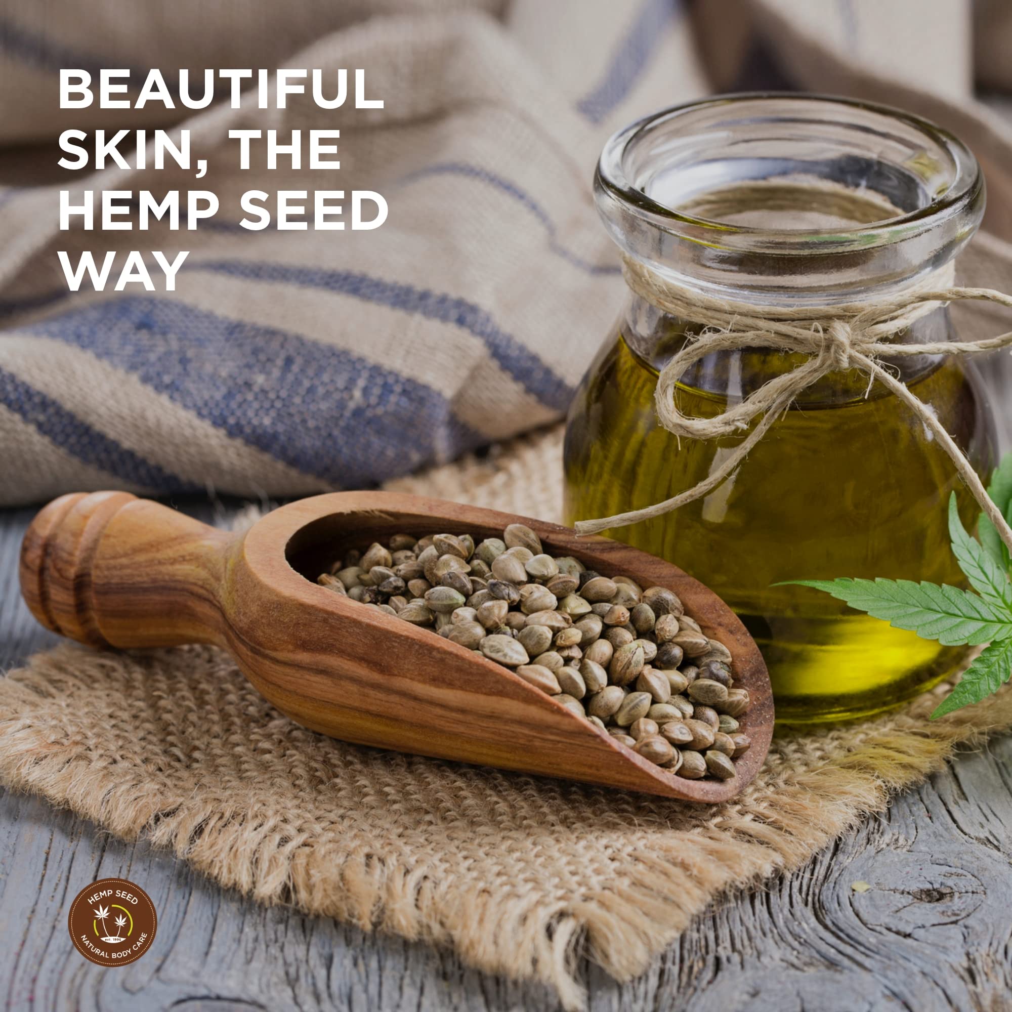 Earthly Body Hemp Seed Massage & Body Oil, Unscented – 8 oz