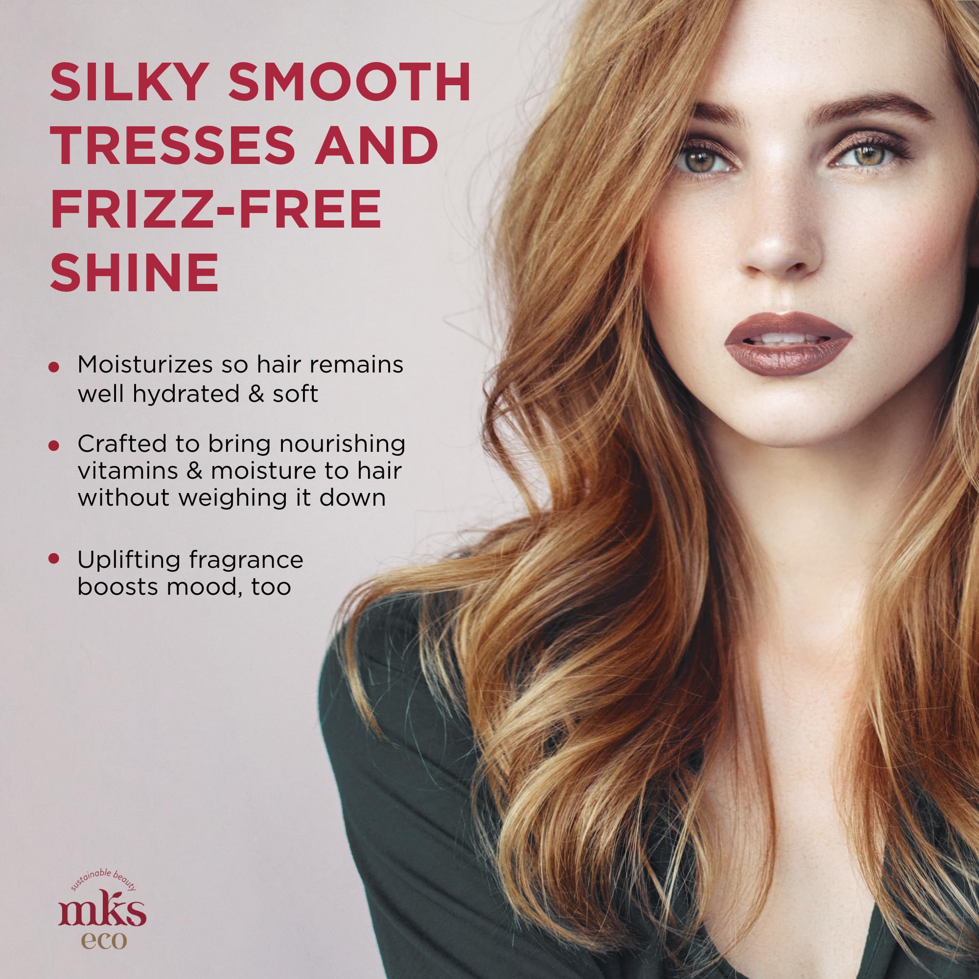Earthly Body MKS eco Nourish Shampoo + Hydrate Conditioner for Fine Hair – Light Breeze (25 fl oz each)