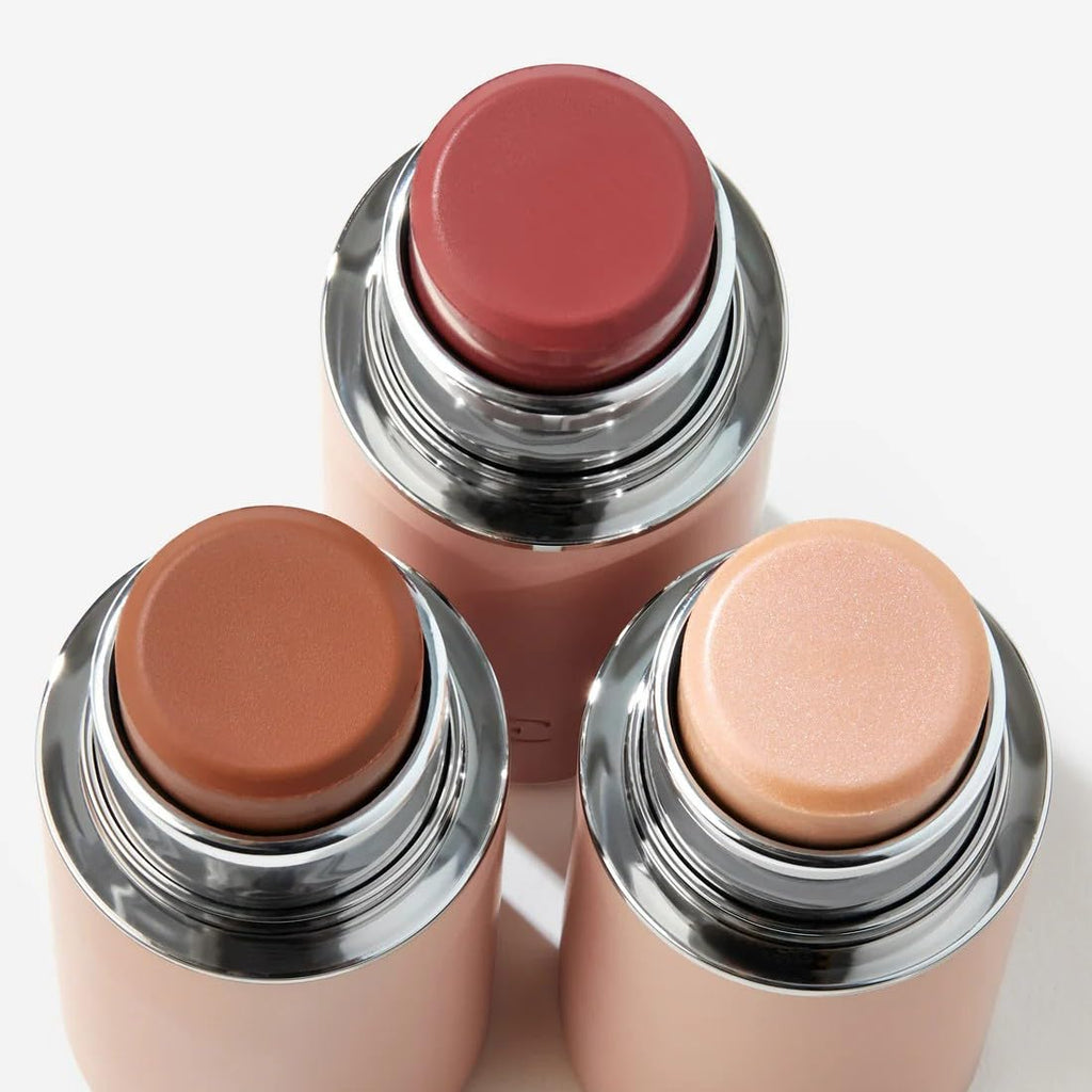 EarthsCure Glow Trio - 3-Piece Cream Bronzer, Blush & Highlighter for a Luminous, Natural Glow