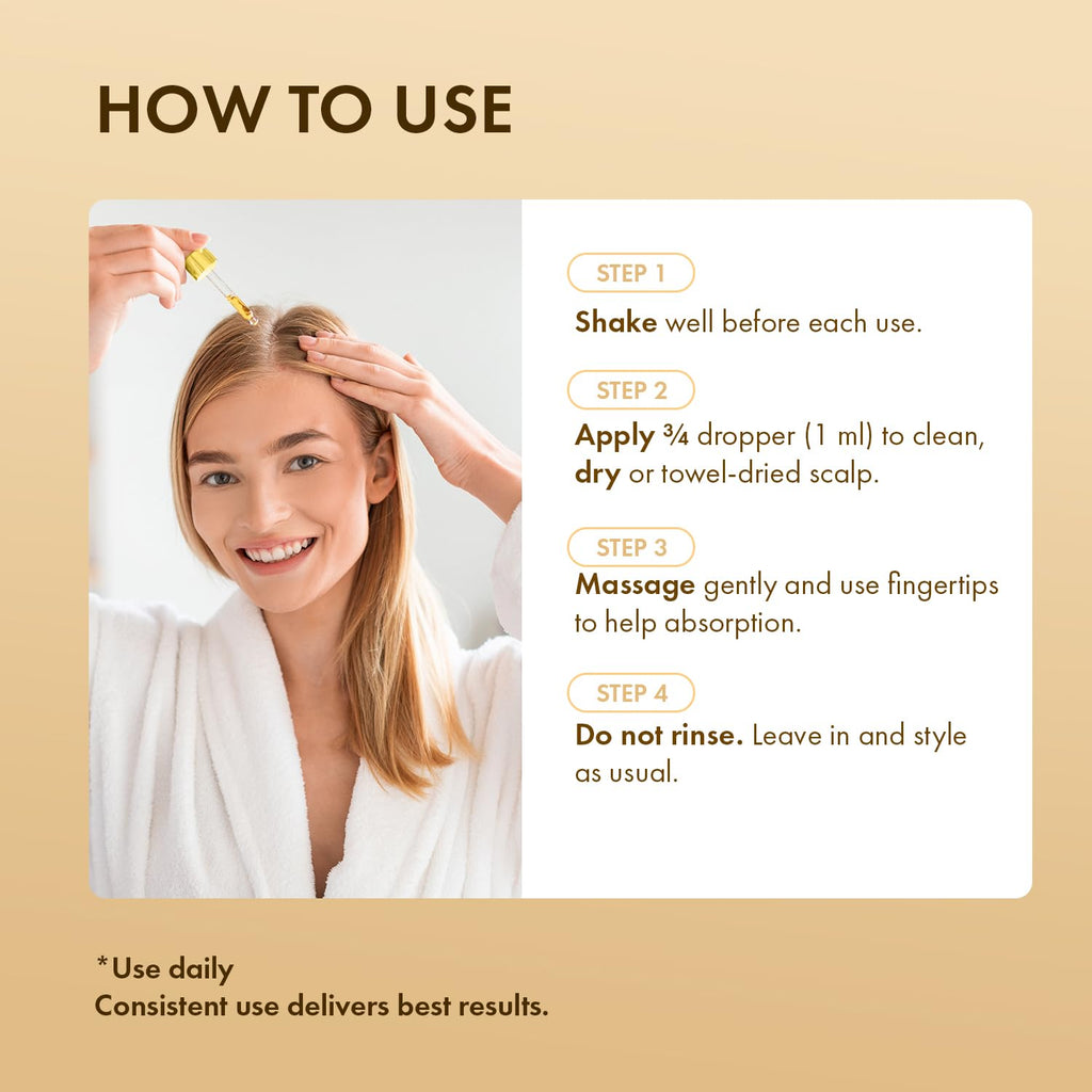 EarthShine Hair Growth Serum – Rosemary, Peptides & Caffeine