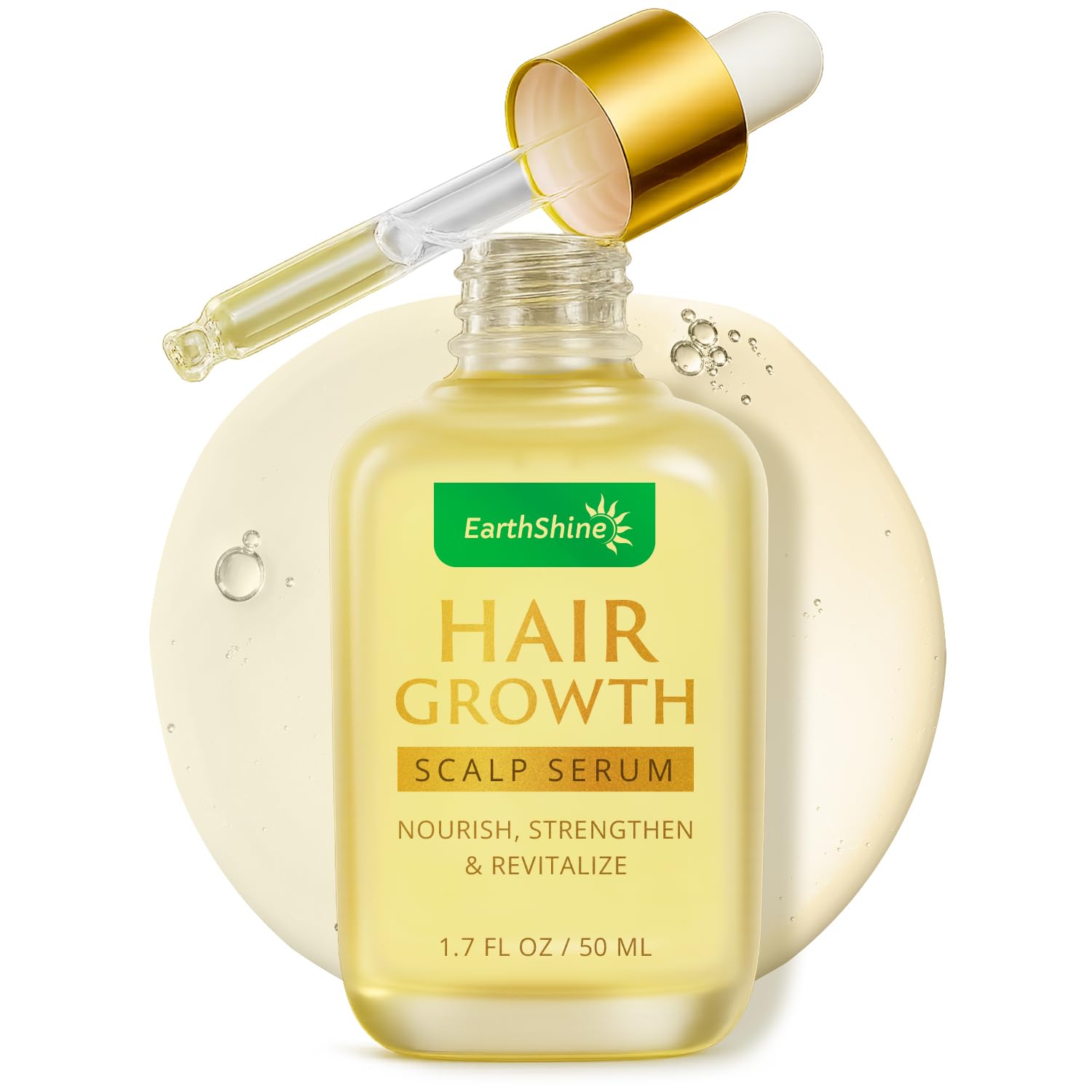 EarthShine Hair Growth Serum – Rosemary, Peptides & Caffeine