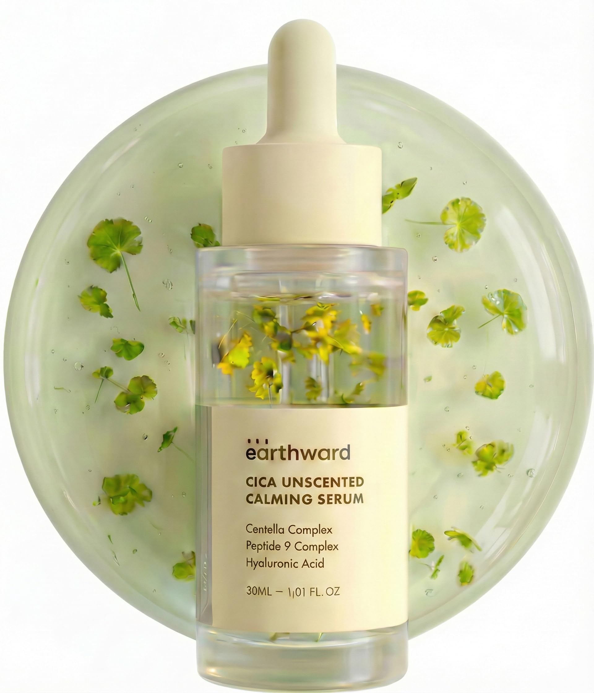 EARTHWARD Centella Serum | Unscented, 494,700 ppm Centella Asiatica, 30ml