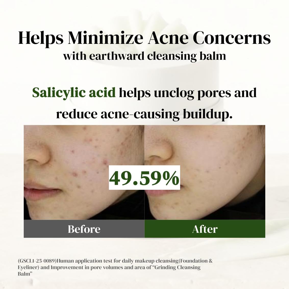 EARTHWARD Pore Perfect Grinding Cleansing Balm – Gentle Eye Makeup Remover for Waterproof Makeup, Pore Cleansing & Oil Control