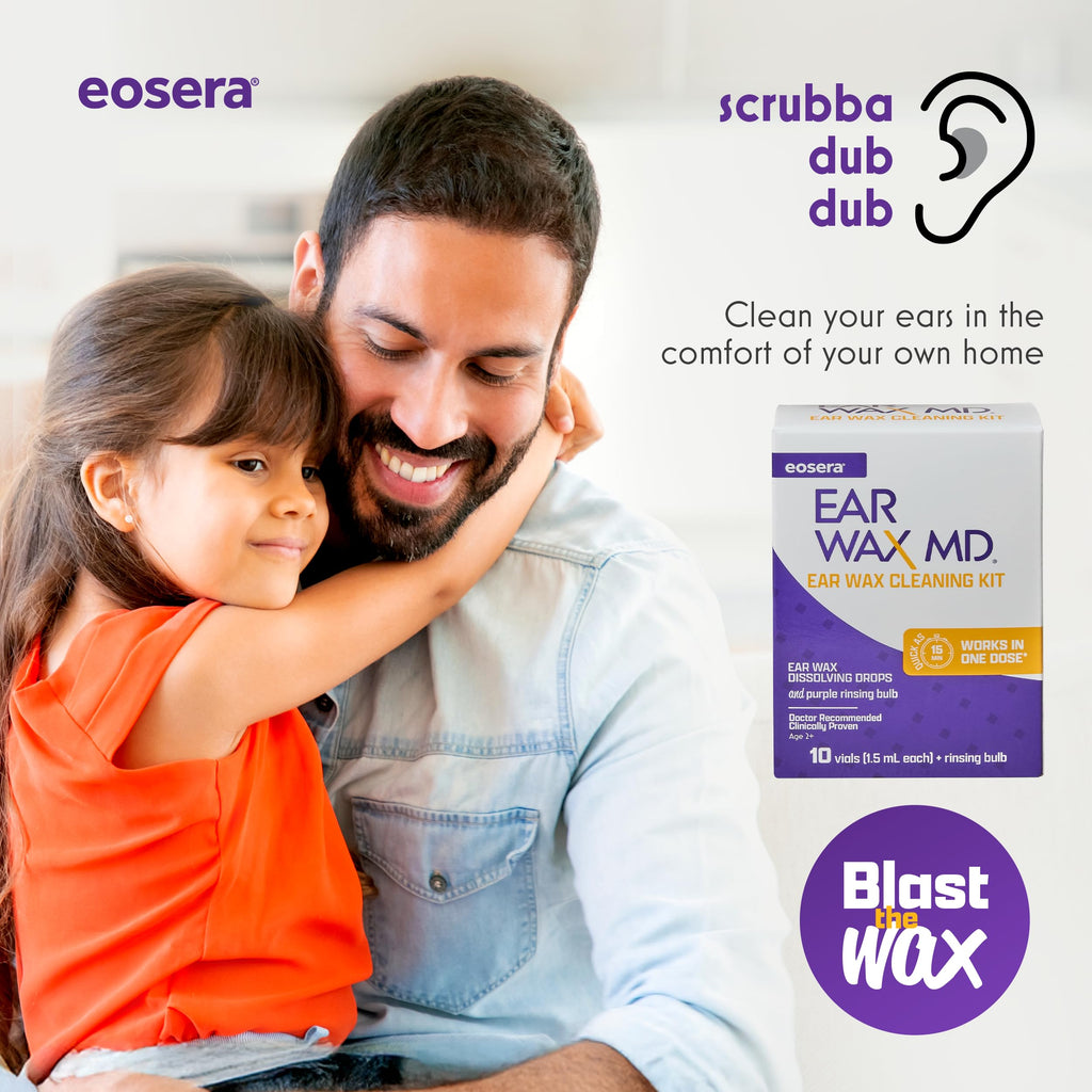 Earwax MD eosera Cleaning Kit – Fast-Acting Ear Wax Drops & Rinse Bulb