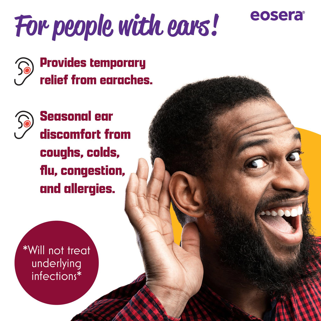 Eosera Ear Pain MD® 4% Lidocaine Ear Drops – Maximum Strength Earache Relief for Adults & Kids (5 mL) | Earwax MD