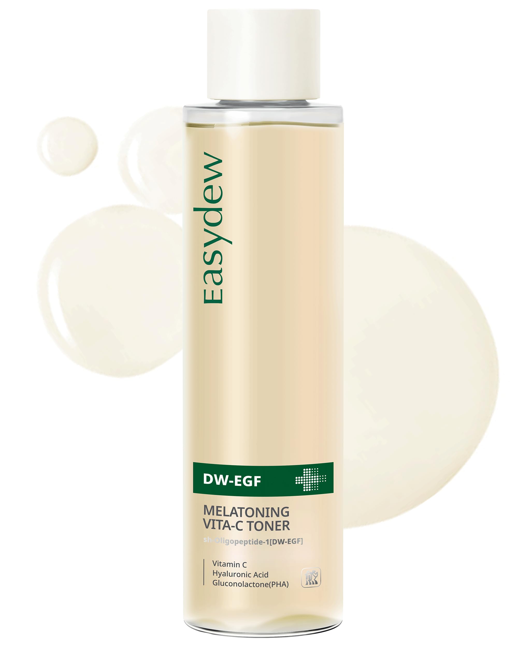 EASYDEW DW-EGF Peptide M Toner – Hypoallergenic Hydrating Exfoliating Toner with Glutathione, Vitamin C & PHA