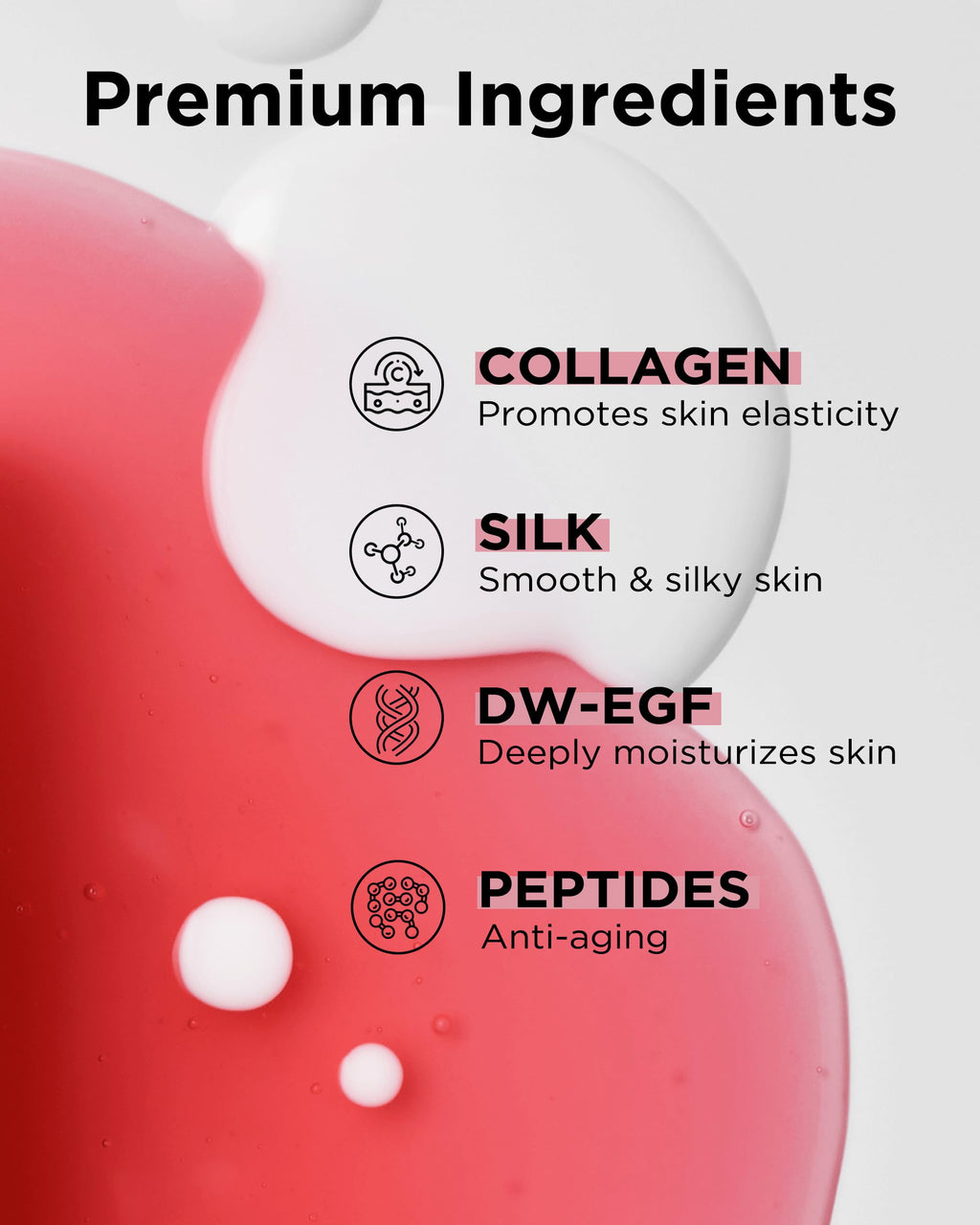 EASYDEW DW-EGF 55% Collagen Silkream Ampoule – Korean Serum for Firmness & Elasticity