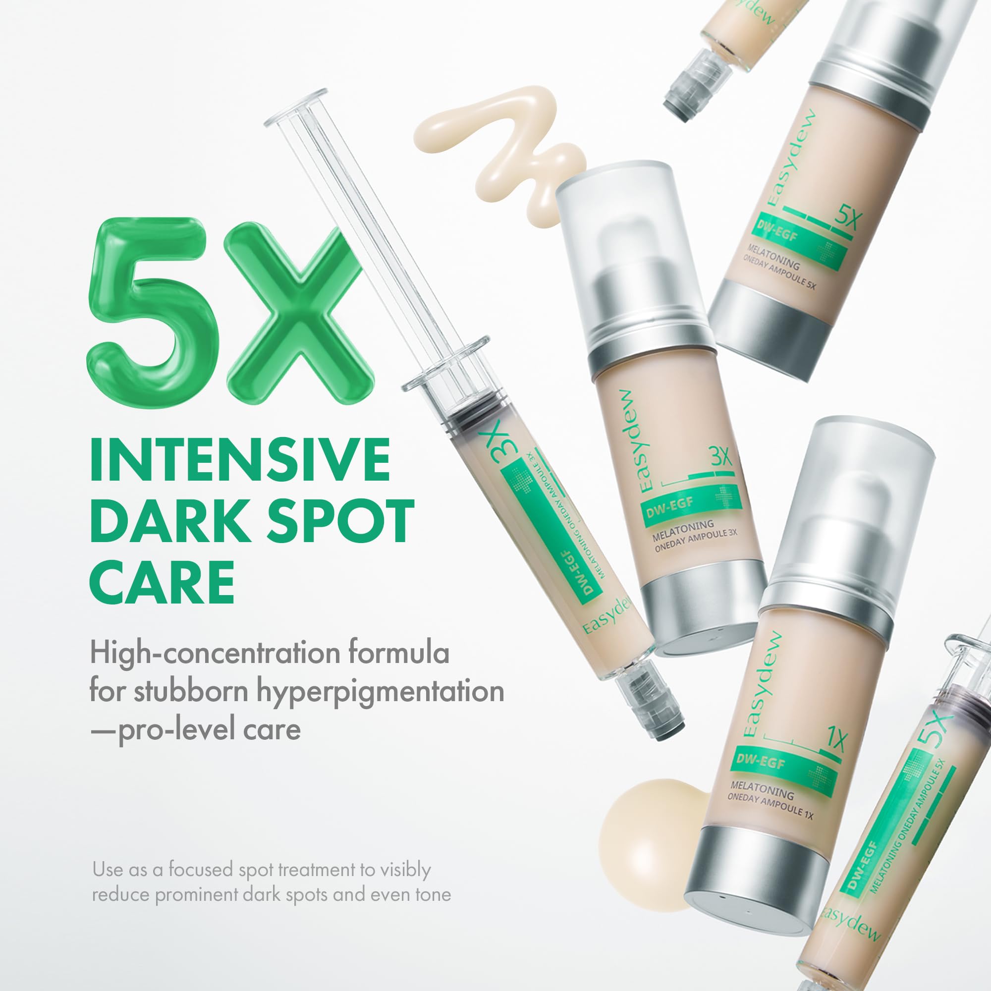 Easydew DW-EGF Melatoning Ampoule 5X – Hydrating Serum with Niacinamide & Glutathione