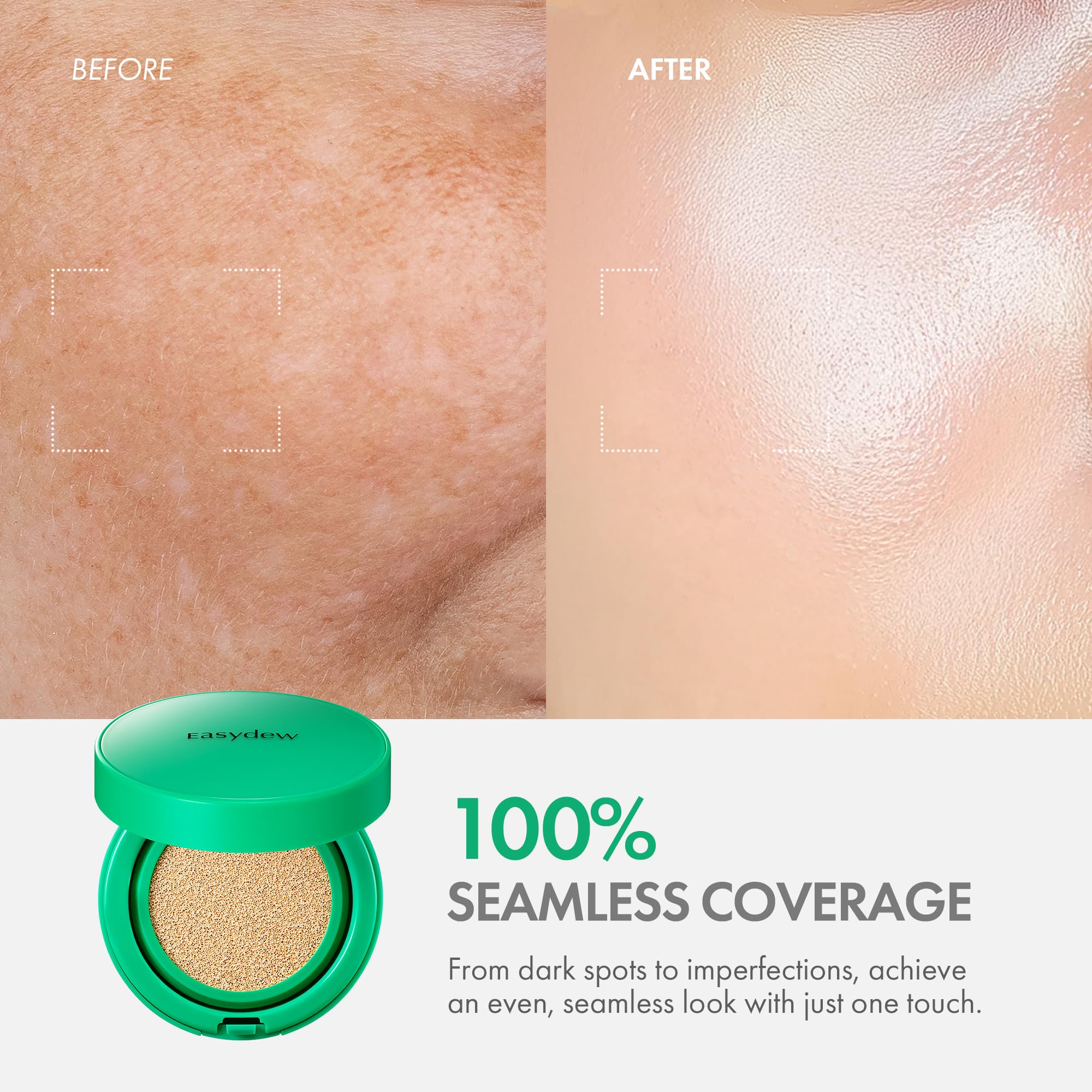 Easydew Mela B Toning Ampoule Cushion Refill – 2-in-1 Skincare & Foundation | EASYDEW