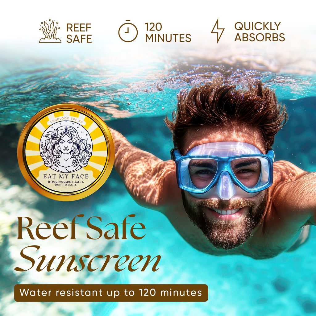 Eat My Face Organic Beef Tallow Sunscreen SPF 30 | Reef Safe, Non Nano Zinc Oxide