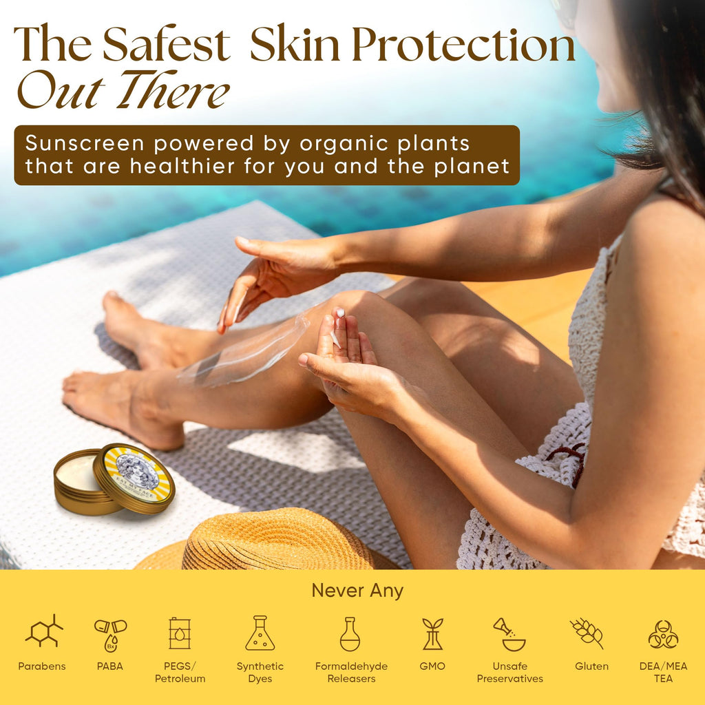 Eat My Face Organic Beef Tallow Sunscreen SPF 30 | Reef Safe, Non Nano Zinc Oxide