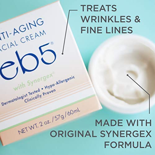 eb5 Anti-Aging Face & Neck Cream — Synergex Formula (2 oz) | Vitamins E, A, B5