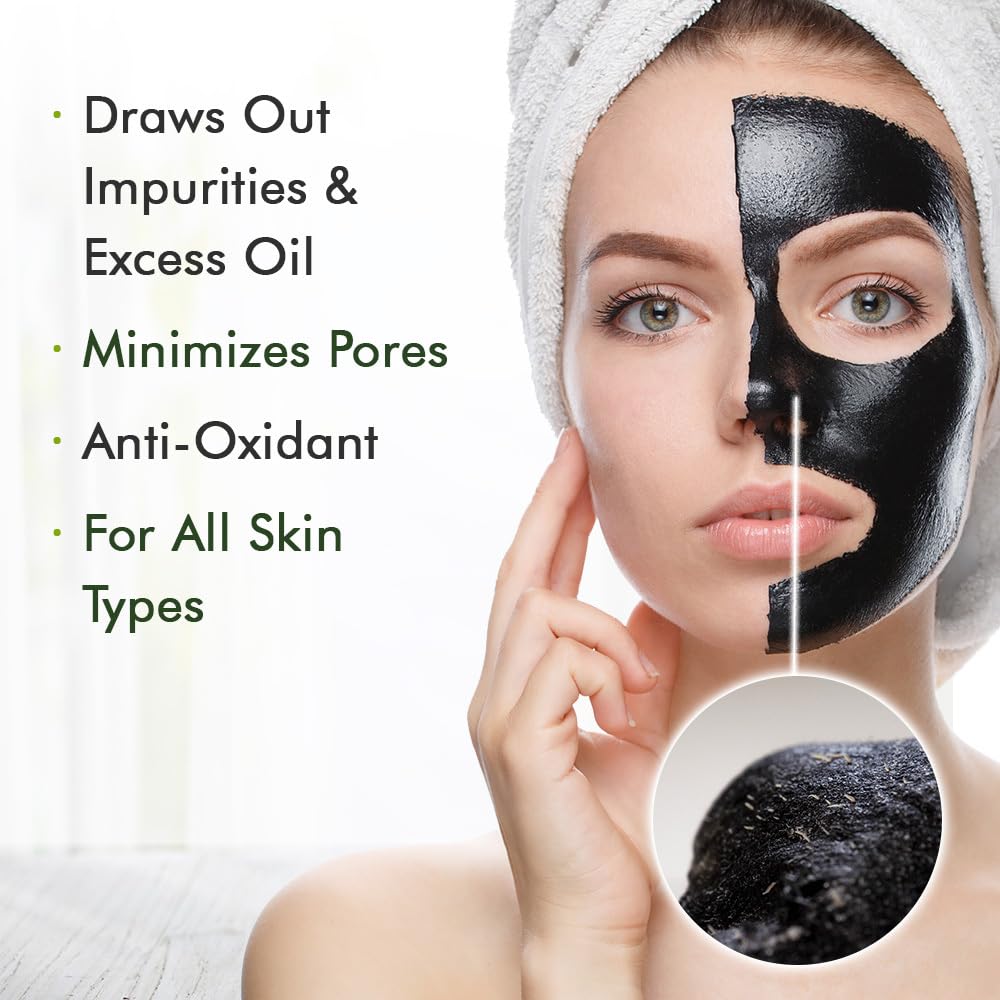 Ebanel Charcoal Peel-Off Mask Set – Deep Pore Cleansing with Niacinamide, Vitamin C & Hyaluronic Acid