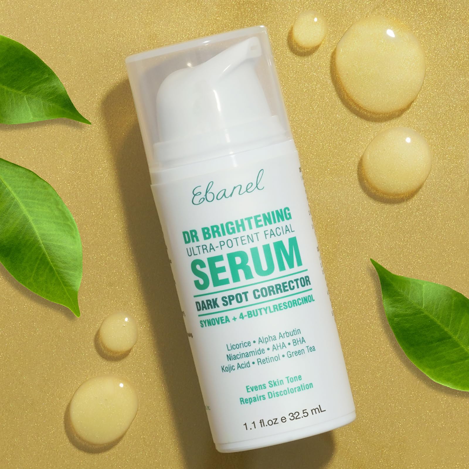Ebanel Dark Spot Remover for Face & Body – Brightening Serum with Synovea HR & Alpha Arbutin