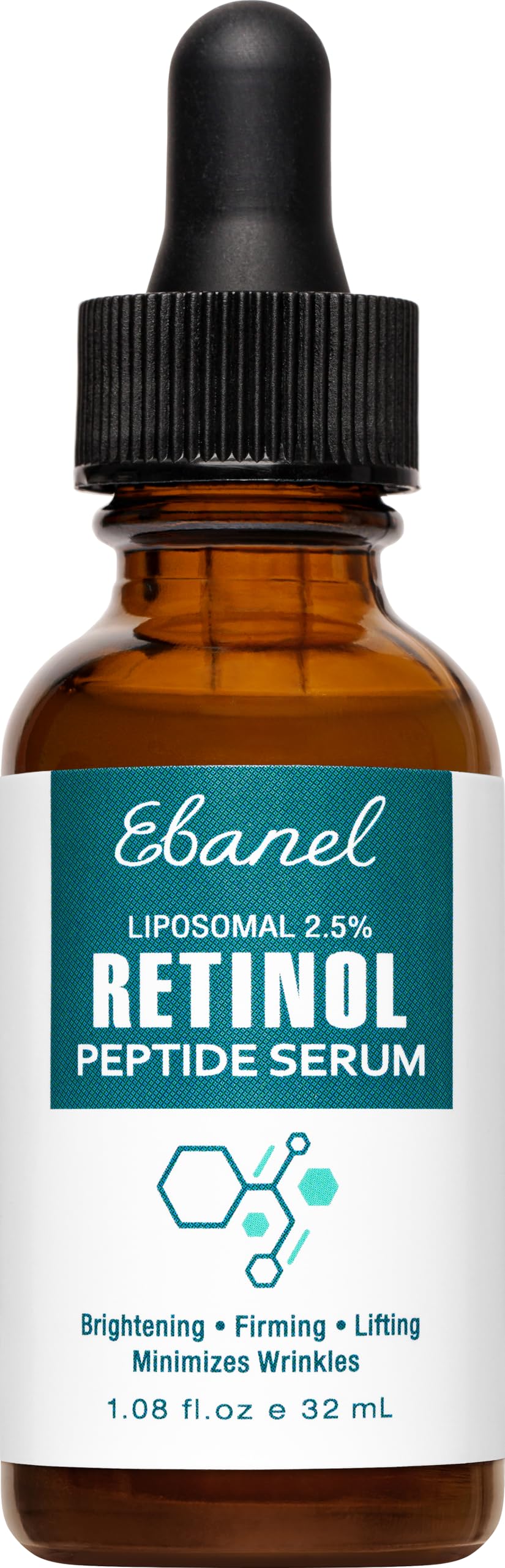 Ebanel Retinol Serum with Vitamin C, Peptides & Hyaluronic Acid | Brighten, Smooth & Refine Skin