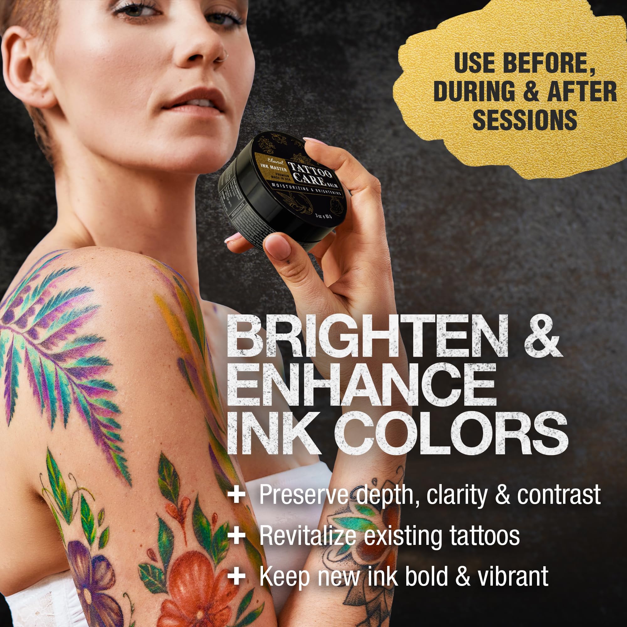 Ebanel 5% Lidocaine Numbing Cream & Tattoo Balm Set – Numb520 Topical Anesthetic Pain Relief and Premium Tattoo Aftercare Butter (3 Oz)