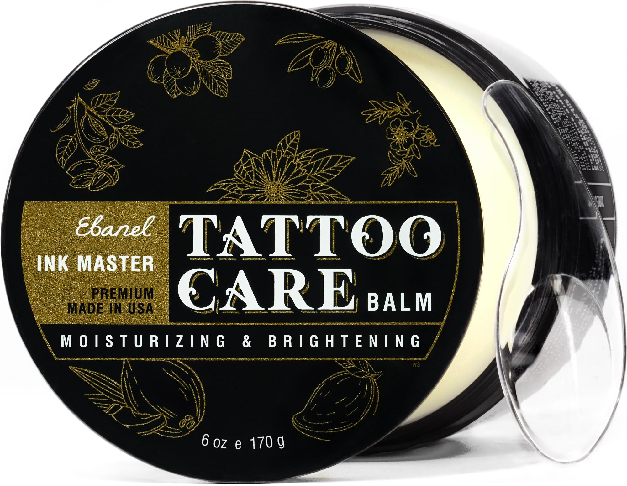 Ebanel Tattoo Balm 6oz – Premium All-Stage Tattoo Aftercare for Ink Brightness & Hydration