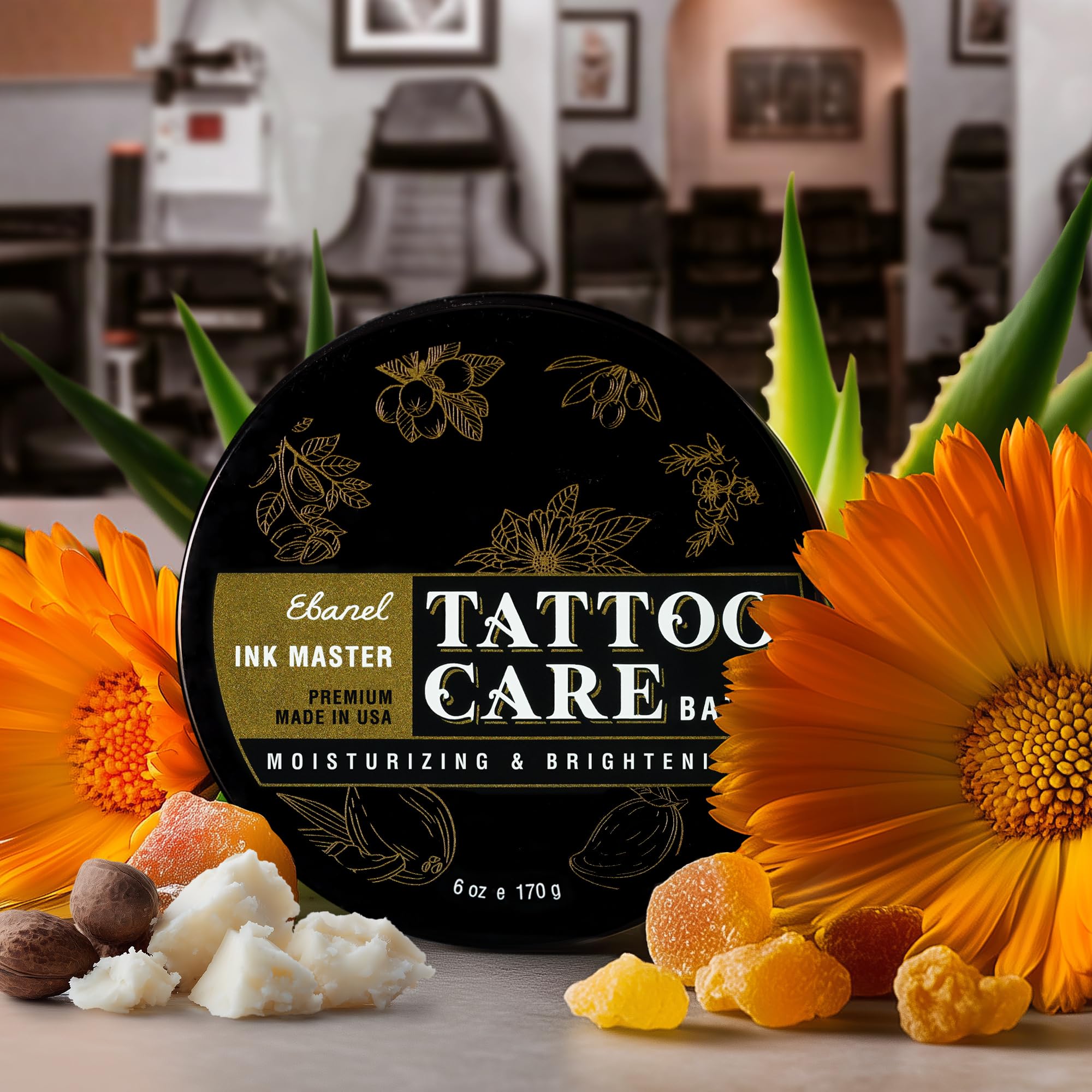 Ebanel Tattoo Balm 6oz – Premium All-Stage Tattoo Aftercare for Ink Brightness & Hydration