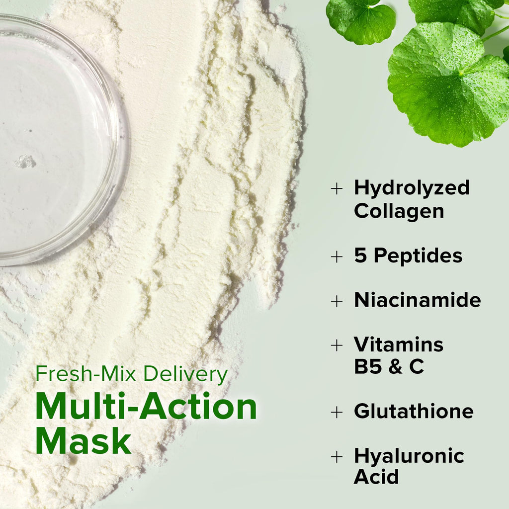 Ebanel Collagen Peptides Wash-Off Mask Set — 8-Piece Instant Tightening & Brightening Kit
