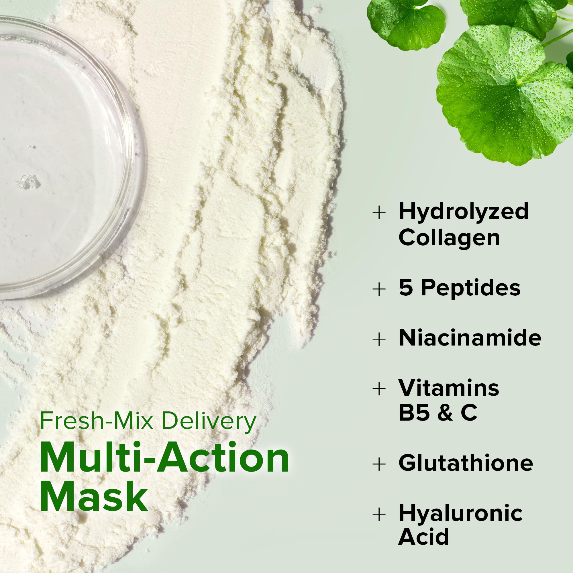 Ebanel Collagen Peptides Wash-Off Mask Set — 8-Piece Instant Tightening & Brightening Kit