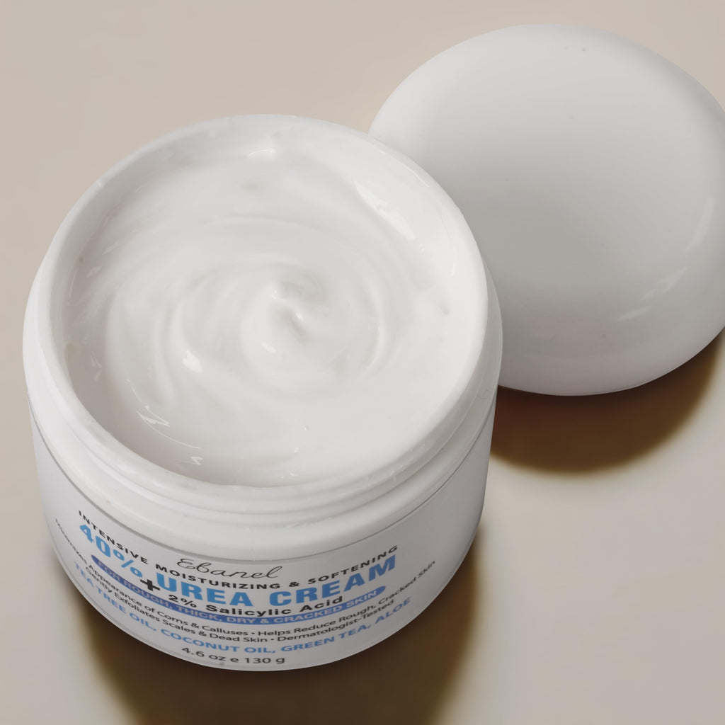 Ebanel Urea Cream 40% + 2% Salicylic Acid – Foot Cream for Dry, Cracked Skin (3-Pack)