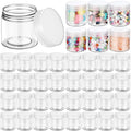 EBOOT 150-Pack 2oz Clear Plastic Jars with Lids | Travel Cosmetic Containers