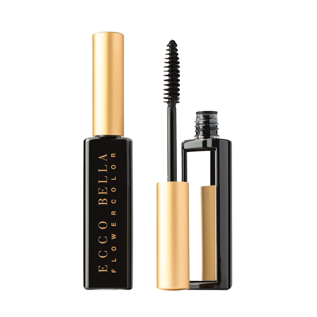 Ecco Bella FlowerColor Plant Based Vegan Mascara (Black) – Natural Length & Definition