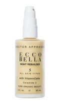 Ecco Bella Plant Based Rebuilder Night Cream – Hyaluronic Acid, Vitamin C & E (2oz)