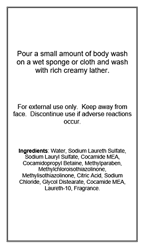 Eclectic Lady Liquid Pearl Body Wash – Baby Powder Scent | 3-in-1 Bath, Bubble Bath & Hand Soap | Phthalate-Free | USA Handcrafted | 16 oz
