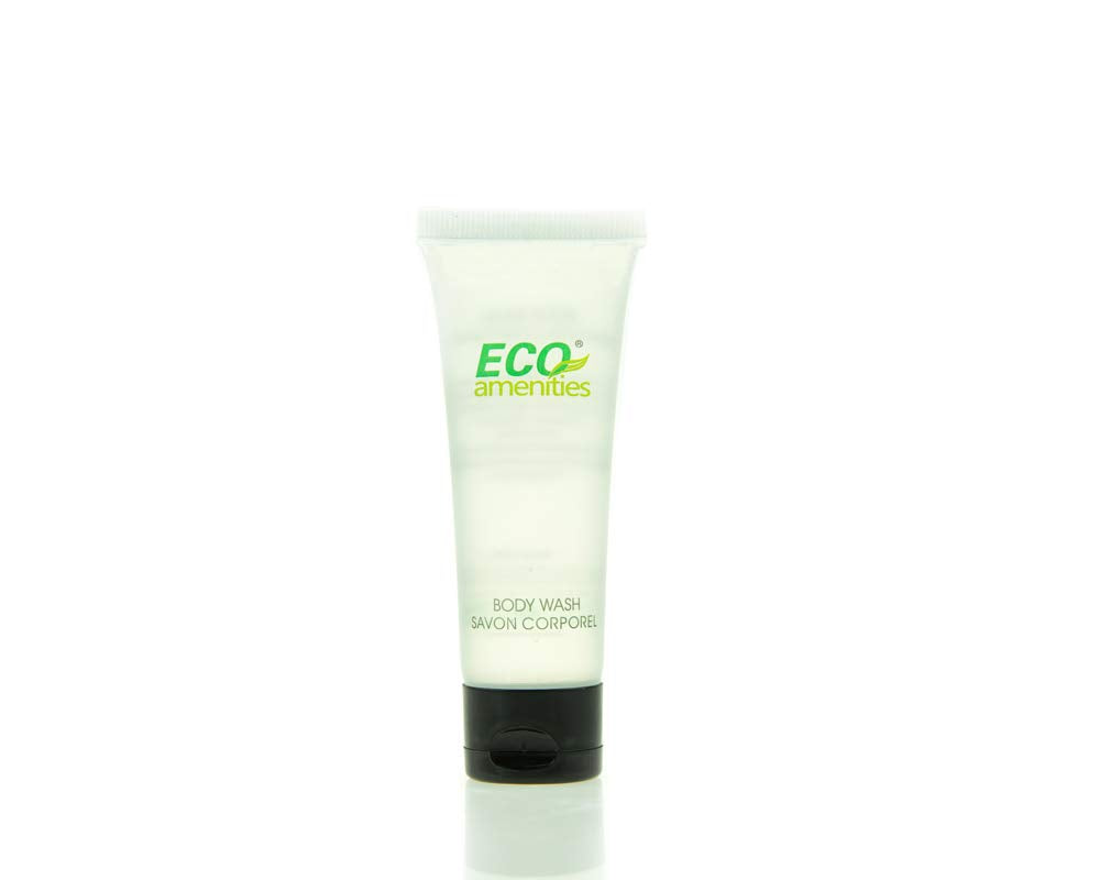 ECO Amenities Travel Size 1oz Body Wash – Bulk 200 Pack for Hotels (Green Tea Scent)