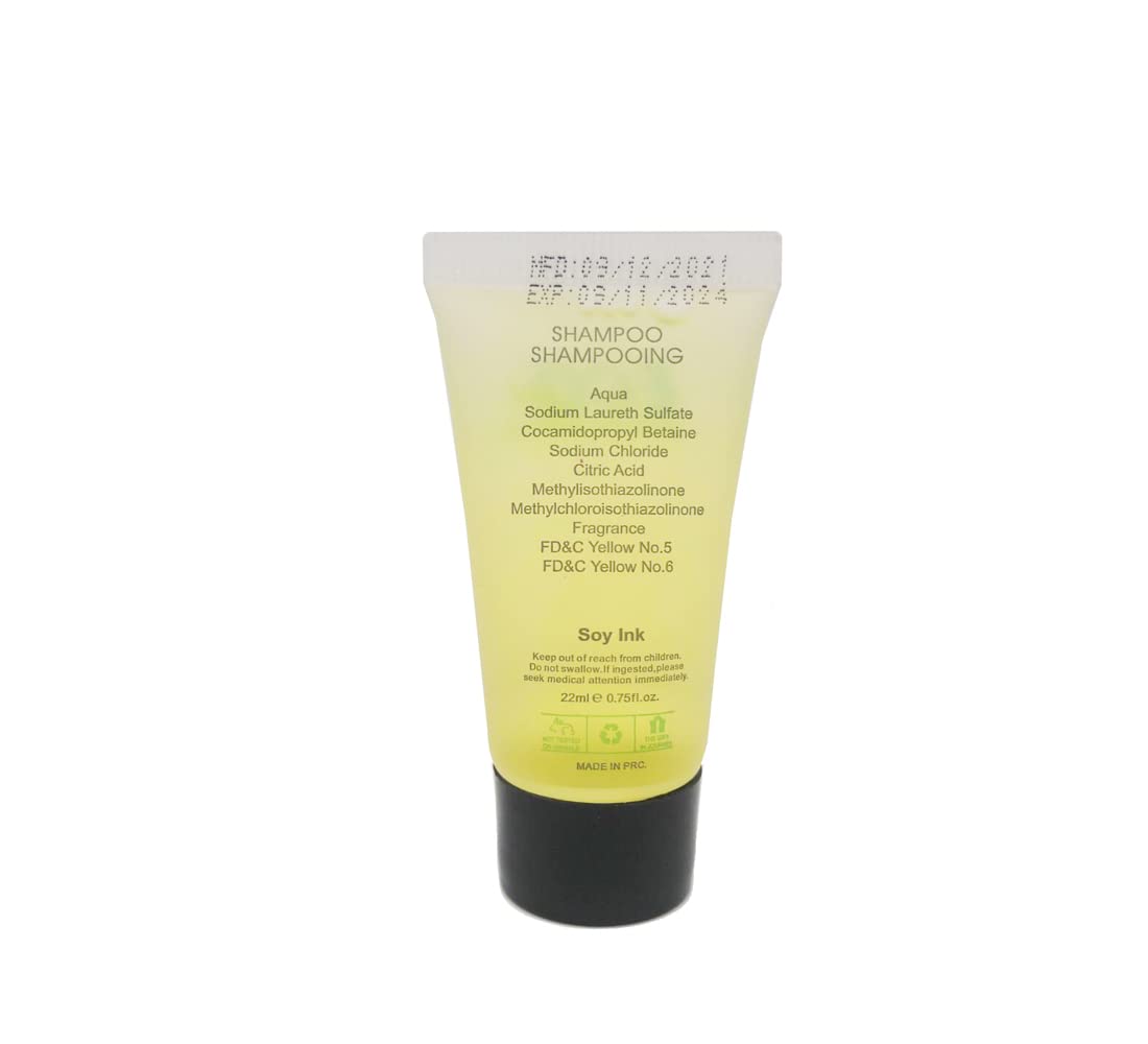 ECO amenities Hotel Shampoo Tubes – TSA-Approved, Leak-Proof, Green Tea Scent Bulk 0.75 fl oz Pack of 288