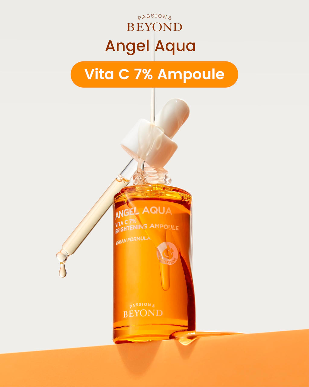 ECO BEYOND Angel Aqua Vita C 7% Ampoule – Vegan Vitamin C Serum for Even Skin Tone