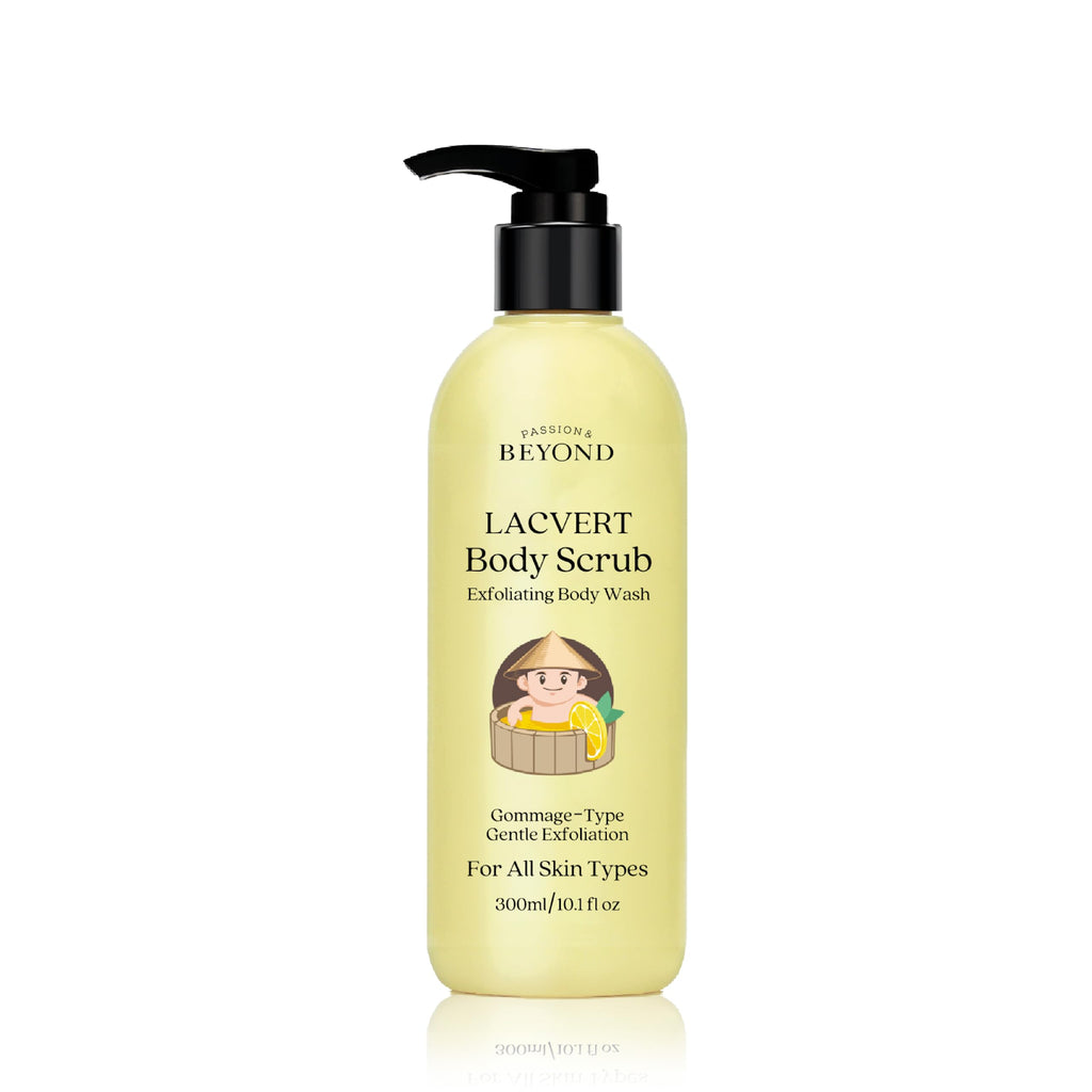 BEYOND Lacvert Body Scrub Peeling Gel Lemon – Gentle Exfoliation for Home Spa | ECO BEYOND