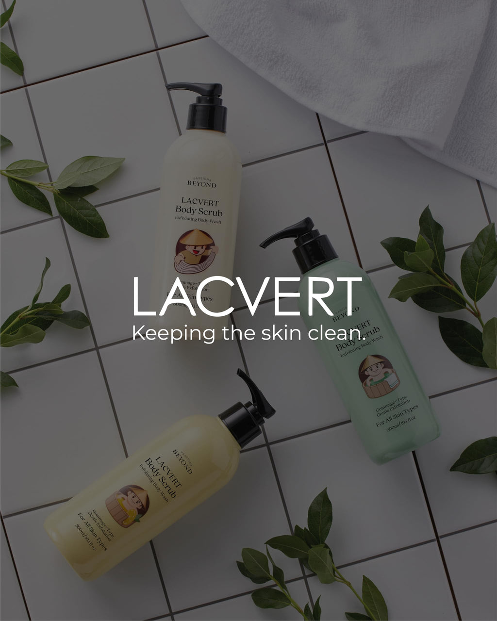BEYOND Lacvert Body Scrub Peeling Gel Lemon – Gentle Exfoliation for Home Spa | ECO BEYOND