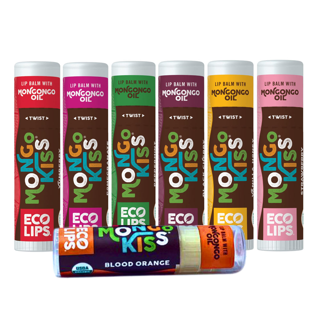 Eco Lips Mongo Kiss Organic Lip Balm 7 Pack – Mongongo Oil Hydration