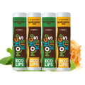 Eco Lips Mongo Kiss Organic Lip Balm 4 Pack – 100% USDA Organic – Peppermint & Vanilla Honey