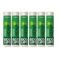 Eco Lips Organic Hemp Lip Balm Vanilla – Plastic-Free Packaging, 6-Pack