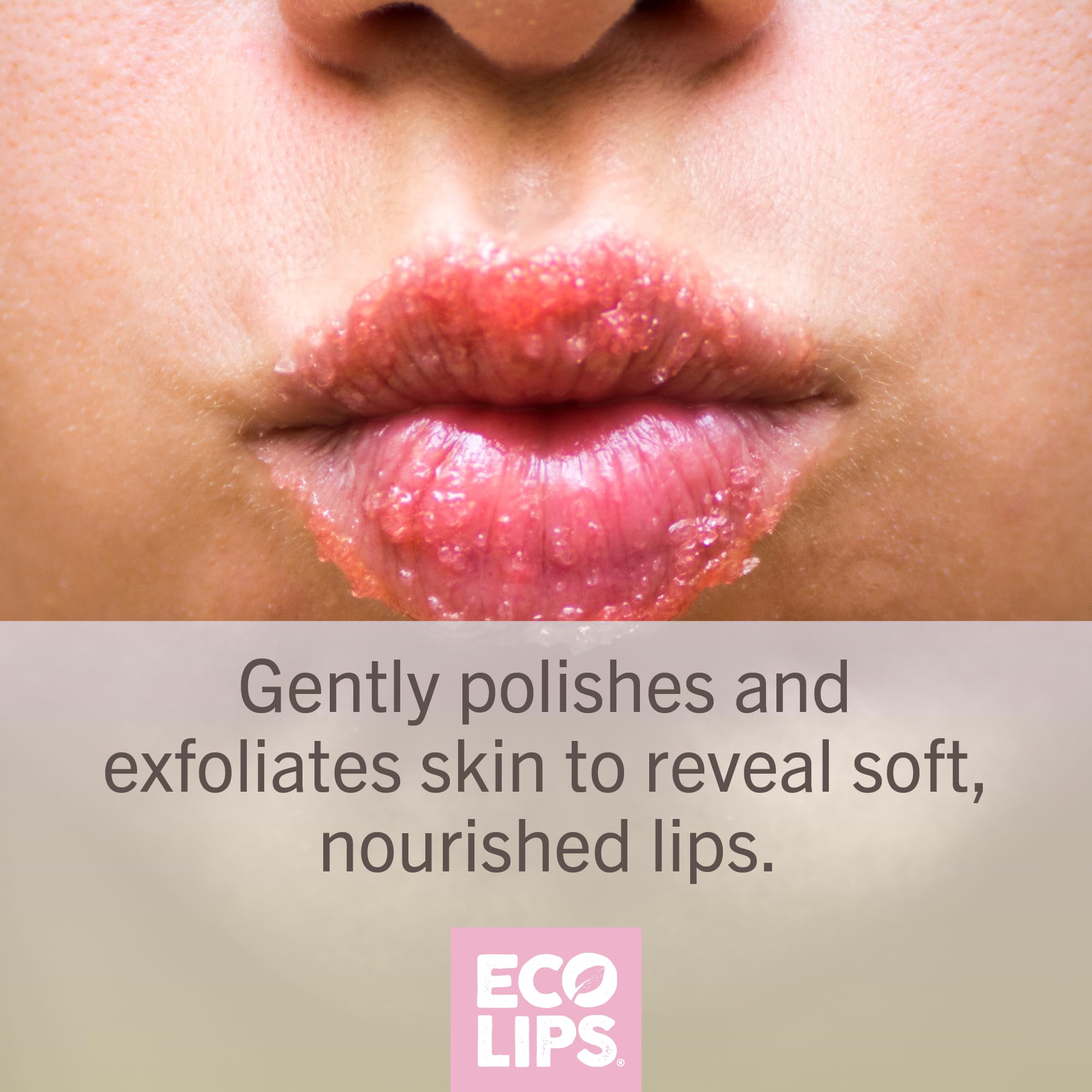 Eco Lips Vanilla Mint Candy Cane Lip Scrub & Lip Mask Duo – Natural Exfoliating Lip Care Set (2 x 0.25 oz)