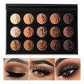 Ecofavor Nude Gold Eyeshadow Palette – 15 Shades, Ultra-Blendable, Waterproof, Travel Size