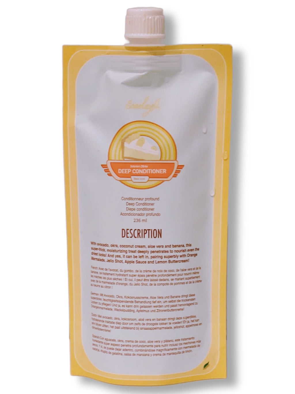 Ecoslay Banana Cream Deep Conditioner 8 oz | Nourishing Hair Mask for Dry, Damaged, Curly Hair