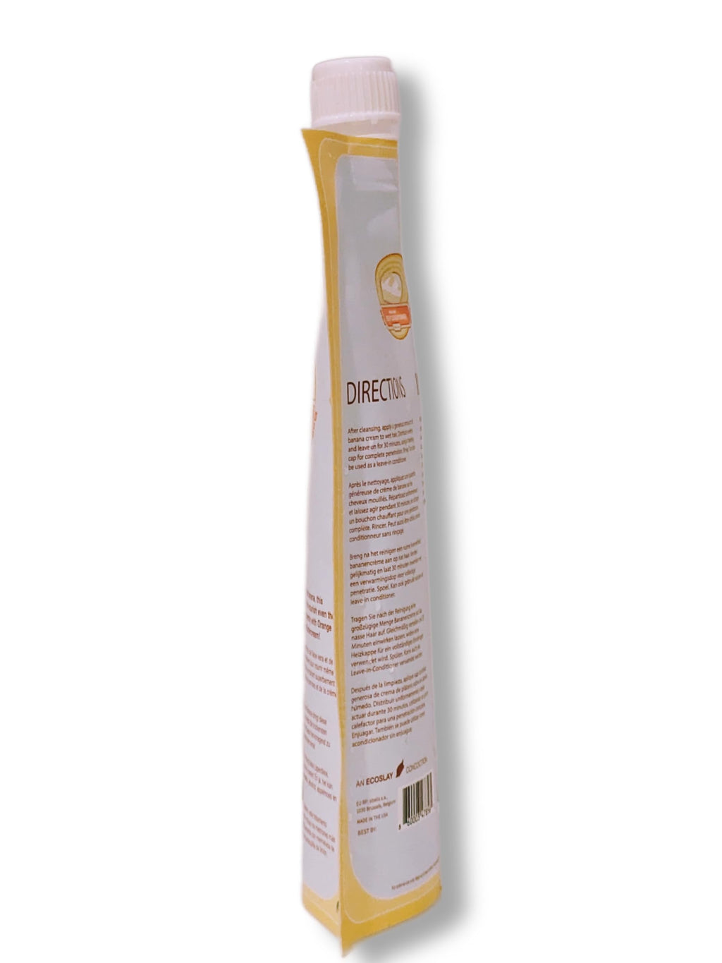 Ecoslay Banana Cream Deep Conditioner 8 oz | Nourishing Hair Mask for Dry, Damaged, Curly Hair