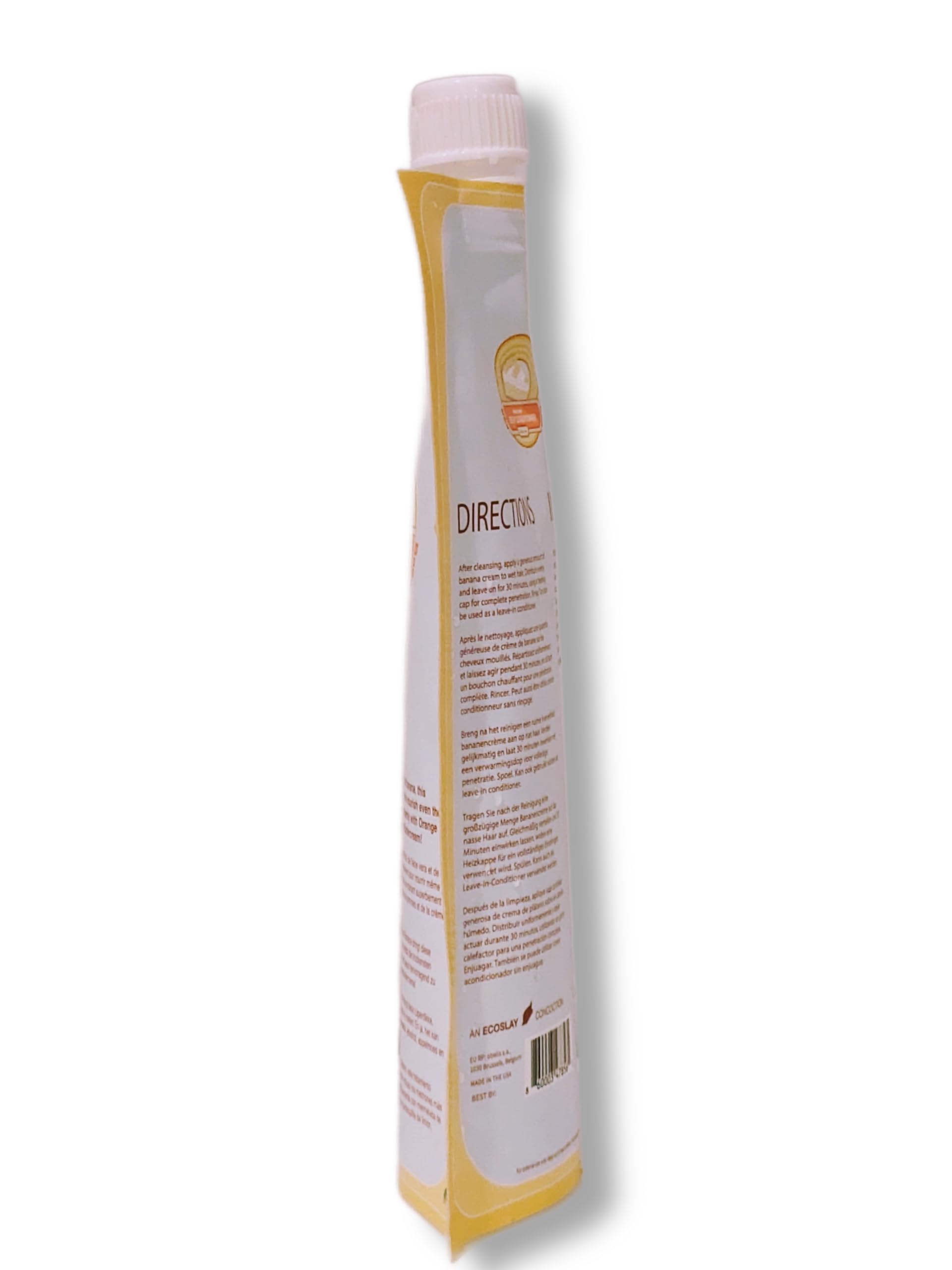 Ecoslay Banana Cream Deep Conditioner 8 oz | Nourishing Hair Mask for Dry, Damaged, Curly Hair