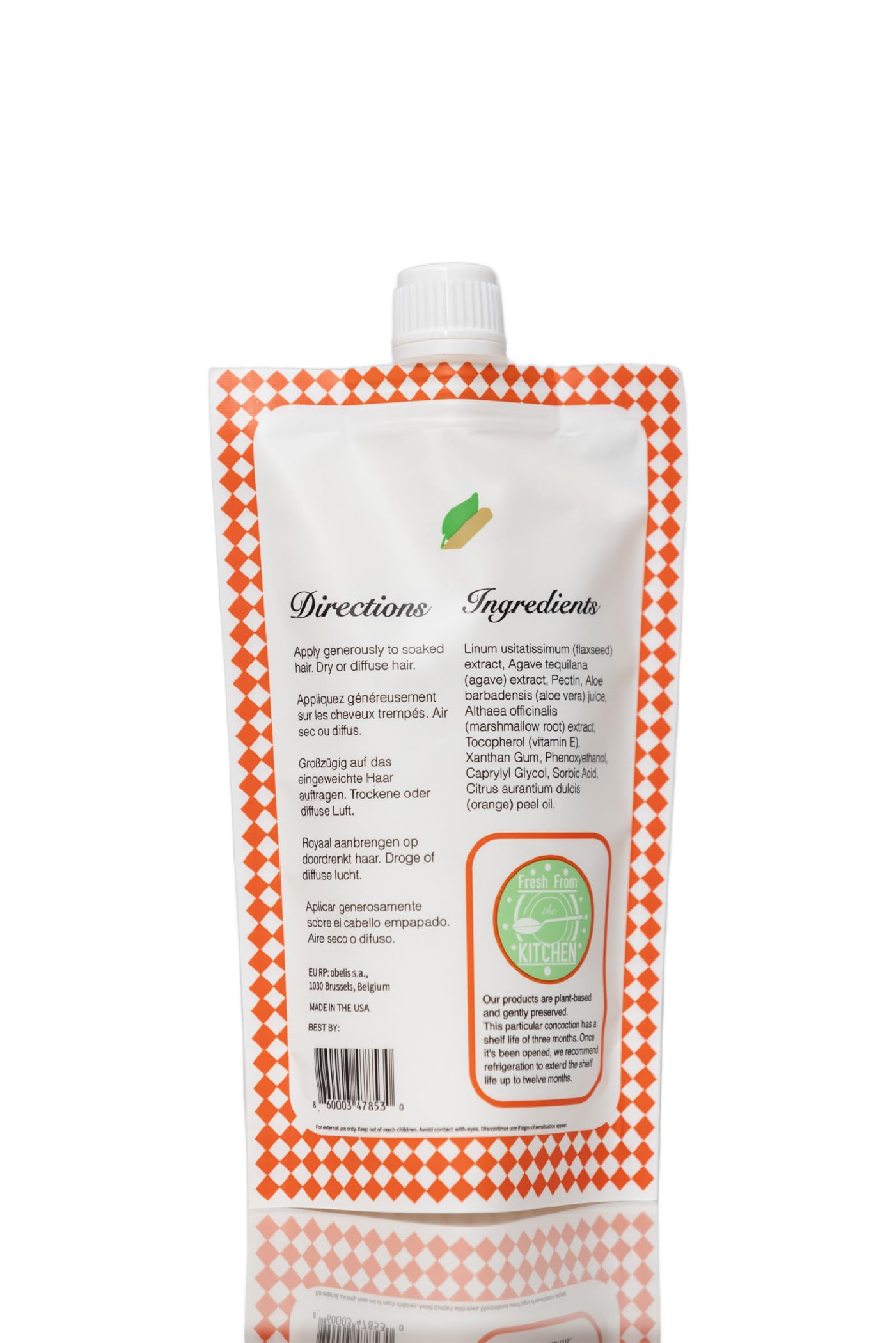 Ecoslay Orange Marmalade Curl Definer Gel – Long-Lasting Hold for Wavy, Curly, Coily & Kinky Hair
