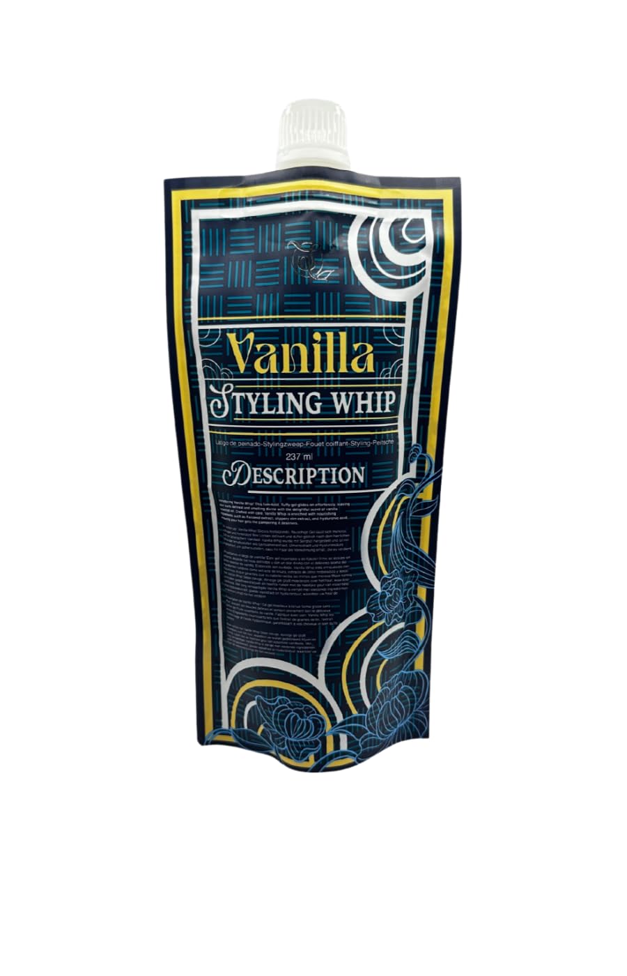 Ecoslay Vanilla Styling Whip – Firm-Hold Hair Gel for Curly Hair, 8 Fl Oz