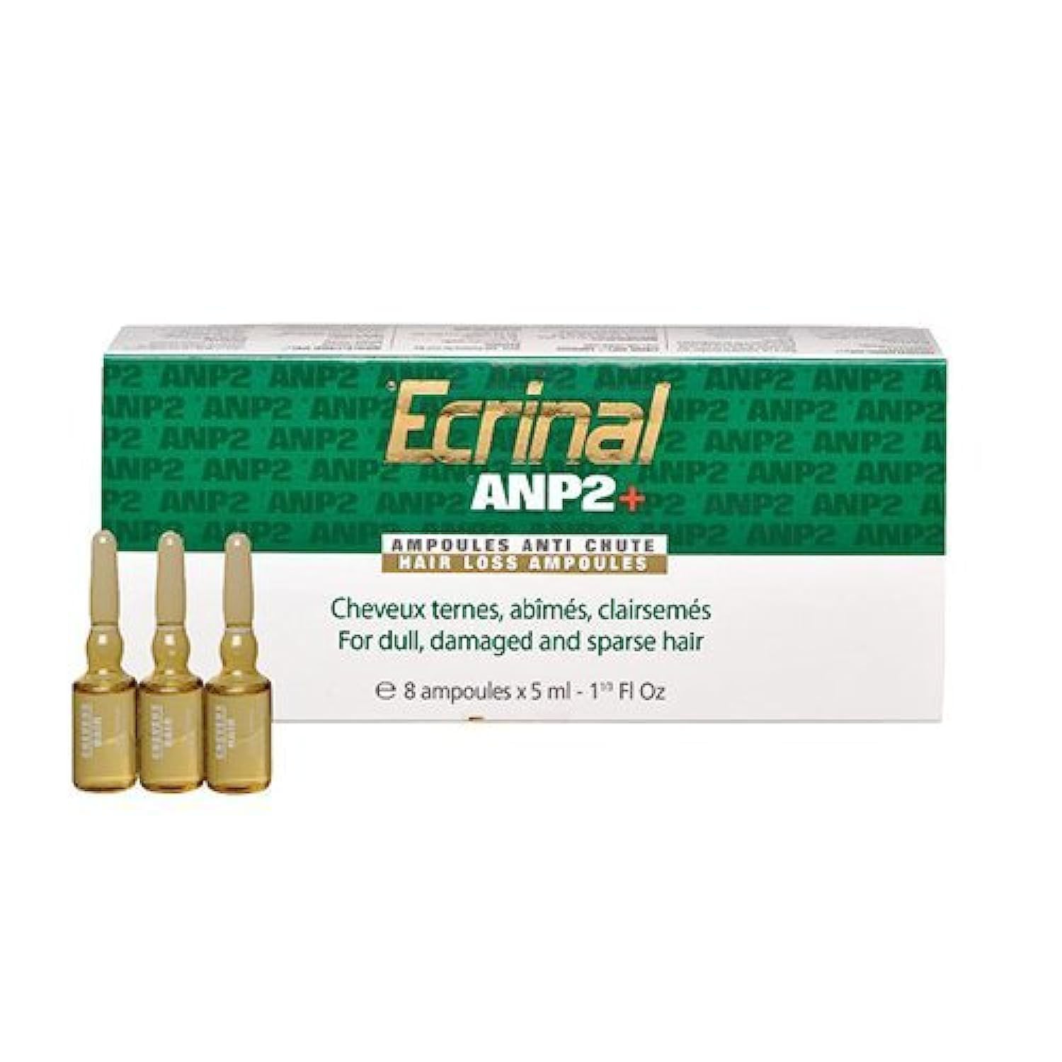 Ecrinal ANP2+ Hair Loss Ampoules – 8 Ampoules for Growth & Regeneration (3-Month Supply)